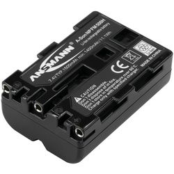ANSMANN AG Akkupack A-Son NP FM 500 H Ersatz für Kamera Sony Alpha SLT... 5044503 Akku 1600 mAh (7.4 V) schwarz