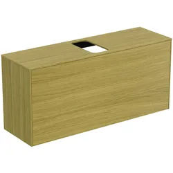 Ideal Standard Waschtischplatte Conca mittiger Ausschnitt 1202x373mm Eiche hell, Alte Nr.2019, TV745 TV745Y6