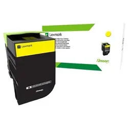Lexmark 70C2HYE High Yield Corporate Toner Gelb fuer ca. 3.000 Seiten