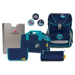 DerDieDas ErgoFlex Schulranzen-Set, 5-teilig mit Sporttasche Star Princess