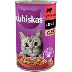Whiskas Adult mit Rindfleisch in Katzensauce 4x400g