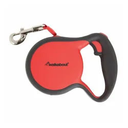 petmate Hundeleine Walkabout 3 Tape XS Rot, (Packung)
