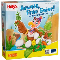 Haba Spiel Auweia, Frau Geier! Im Nest wackeln Eier, Geschicklichkeitsspiel bunt