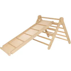 Pinolino® Klettergerüst Kletterset »Kari« mit Dreieck und Brett, (Set, 2-St) beige