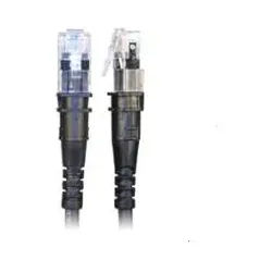 Patchsee Patchkabel ThinPatch Cat. 6A ISO/IEC, U/FTP, halogenfrei, 10 G, schwarz, 0,6 m