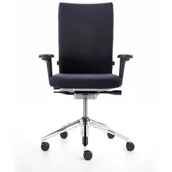 Vitra Bürodrehstuhl mit 2D-Armlehnen ID Soft L schwarz, Designer Antonio Citterio, 102-120x70x52-76 cm