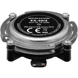 Monacor Monacor EX-40/4 Körperschall-Lautsprecher 40 W 4 Ω Metall, Schwarz 1 S Einbaulautsprecher schwarz