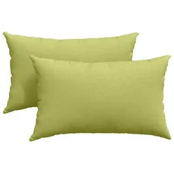 vidaXL Sitzauflage Sofakissen 2 pcs Hellgrün 50 x 30 cm Stoff, (2 St) grün