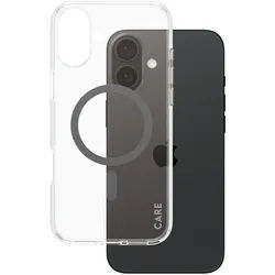 CARE by PanzerGlass® Flagship Case Transparent Urban Combat Schwarz MagSafe für iPhone 16 Plus