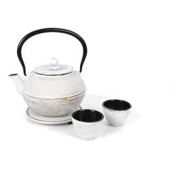 Echtwerk Teekannenset , Creme , Metall , 1,1 l,1100 ml , Geschirr, Kannen & Karaffen, Teekannen