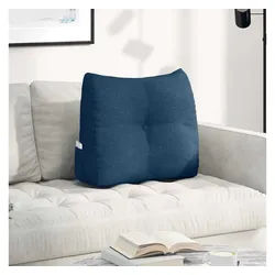 vidaXL Rückenkissen, Rücken Kissen Blau 60 x 24 x 50 cm Stoff blau