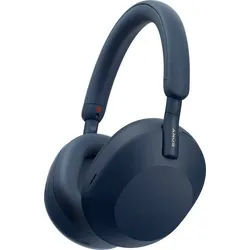 Sony WH1000XM5 Over-Ear-Kopfhörer (Freisprechfunktion, Hi-Res, Multi-Point-Verbindung, Noise-Cancelling, Rauschunterdrückung, Sprachsteuerung, Alexa, Google Assistant, A2DP Bluetooth, Bluetooth, HFP, HSP, AVRCP Bluetooth, inkl. Leichter Schutzhülle (Soft-Case) blau