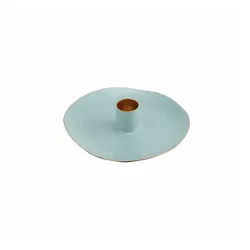 Giftcompany Kerzenhalter Elektra Rund Pastellblau Ø 13.3 cm blau