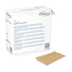 MaiMed® plast Elastic Wundschnellverband, Elastisch, unsteril, aus Taftgewebe, 1 Box = 1 Stück, 4 cm x 5 m