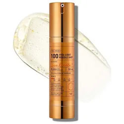 VT Cosmetics Gesichtsserum VT Cosmetics Vita-Light Reedle Shot 100 Serum 50 ml – Mikronadel Technologie für strahlenden Teint – mit Vitamin C, Niacinamid &, Glutathion – beruhigend & ausgleichend bei empfindlicher Haut weiß