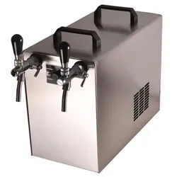 ich-zapfe STREAM 50 Bierzapfanlage Komplettset mit Durchlaufkühler 2-Leitungen bis 55 l/h - Zapfkopf Dreikant, Zapfkopf 2 Kombi