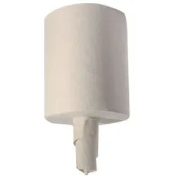NATURESTAR Handtuchrollen Bio, 3-lagig, Naturbraune Papierrollen aus recyceltem Tissue, 1 Karton = 6 Rollen