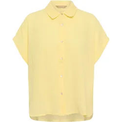 Hemdbluse CULTURE "Hemd CUmyra", Damen, Gr. S, lemon meringue, Obermaterial: 100% Baumwolle CO., Blusen Hemdbluse