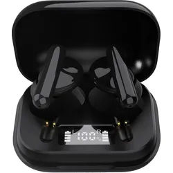Hanseatic HWE-23 wireless In-Ear-Kopfhörer (LED Ladestandsanzeige, Bluetooth) schwarz
