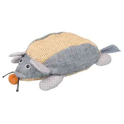 TRIXIE Maus XXL, Sisal / Stoff, Katzenminze, 30 cm, natur / grau
