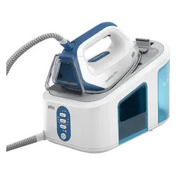 BRAUN CareStyle 3 Pro IS 3157 BL, Dampfstoß 460 g/min, FreeGlide 3D, iCare autom. Temperaturanpassung, DoubleSteam, leichtes Bügeln, vertikale Auffrischung, Dampfbügelstation 2400 Watt, 6,8 bar