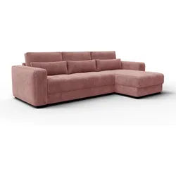 ECKSOFA OLI 4-Sitzer rechts, altrosa
