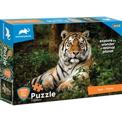 Diakakis Steckpuzzle animal planet Tiger 1000-tlg 73 x 48 cm, Puzzleteile bunt