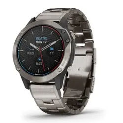 quatix 6 Titanium Titangrau mit Titanarmband