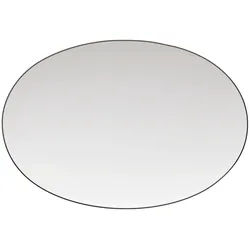 Rosenthal Servierplatte TAC Gropius Platin Platte 34 cm, Porzellan, (Platten), Platten weiß