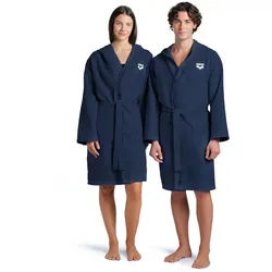 Arena Bademantel Arena Unisex Bademantel Compact Microfiber Robe 009034, Standardgröße, Ohne Verschluss blau XL