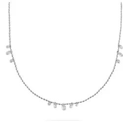 CHRIST Silberkette CHRIST Damen-Kette 925er Silber, recycelt Zirkonia silberfarben