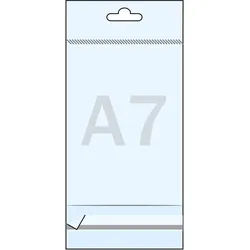 100 Headerbeutel, OPP-Folie 30 μm 80 x 110 mm, transparent