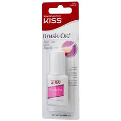 Kiss Nageldesign Zubehör Nagelkleber mit Pinsel, 5 g