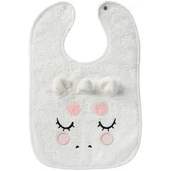 Patinio Lätzchen , Weiß , Textil , Einhorn , 40x1x25 cm , Oeko-Tex® Made IN Green , innenliegende Nässeschutzfolie , Schlafen, Babytextil-Kollektionen