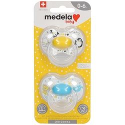 Medela Baby Original Schnuller Sunshine Yellow 0-6 Monate DUO 2 Schnuller