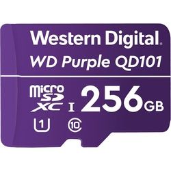 WD Purple , Surveillance, microSD XC, Class - 10, UHS 1 (microSDXC, 256 GB, U1, UHS-I), Speicherkarte, Violett