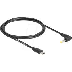 DELOCK 85665 - USB C Stecker - DC 4,0 x 1,7 gewinkelt, 1,5 m
