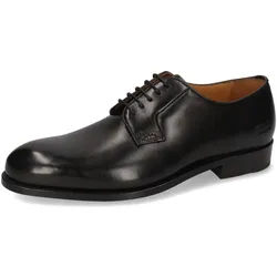 Melvin & Hamilton Benet 1 Leder-Derby Schuhe für Herren Schnürschuh Echtes Leder, Goodyear schwarz 44,5 EU