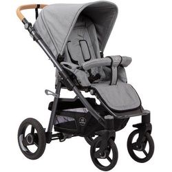 Naturkind Kinderwagen , Grau , Textil , 80x62x43 cm , EN 1888 , Feststellbremse, Federung, kugelgelagerte Räder, Verdeckung abnehmbar, 5-Punkte-Gurt, für Babyschale geeignet, Transportsicherung, Sitz umsetzbar, Reflektorstreifen, abnehmbarer Schutzbügel , Baby On Tour, Kinderwagen, Kombikinderwagen