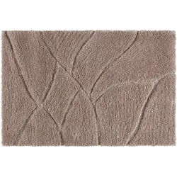 Badematte Leave Taupe ca. 60x90cm
