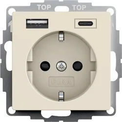 Gira Steckdose+USB 245901