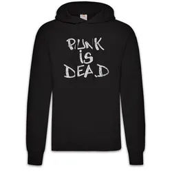 Urban Backwoods Hoodie Punk Is Dead Herren Hoodie Rock Anarchy UK England Mod New Wave Sid (1-tlg) Metal Music DJ MC schwarz 3XL