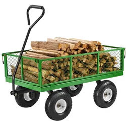 VEVOR Bollerwagen Transportwagen Gartenwagen Gerätewagen 408,23kg Grün/Schwarz