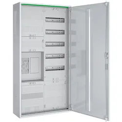 ABN ABNRS207E0011 Zählerschrank eHZ, 1Z, 1R, 1V, 1APZ, HLAK, IP44, SKII, 5-polig, BxHxT 550x1100x210 mm, weiß