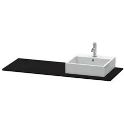 Duravit XSquare Konsole Eiche Schwarz Matt 1400x550x16 mm - XS060GR1616 XS060GR1616