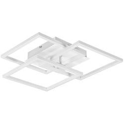 Led-Deckenleuchte , Weiß , Metall , 42x10x39 cm , Lampen & Leuchten, LED Beleuchtung, LED-Deckenleuchten
