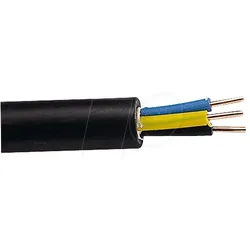 NYY J7X1,5 100M - Erdkabel NYY-J - 7 x 1,5 mm2, sw, 100 m