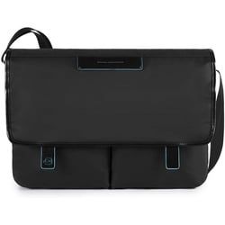 Piquadro Celion Messenger mit zwei Vortaschen und herausnehmbarerPC-, iPad®-Hülle mit Orga-Fächern schwarz