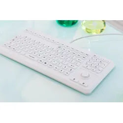 GETT InduProof Advanced robuste, wasser und staubgeschützte Tastatur mit Maus... grau 1 Stück