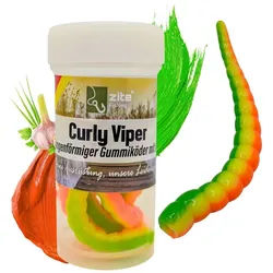 Zite Kunstköder Curly Viper Allround, Schock, Natur Mix 6,5cm Gummiköder Forelle 8 St. blau